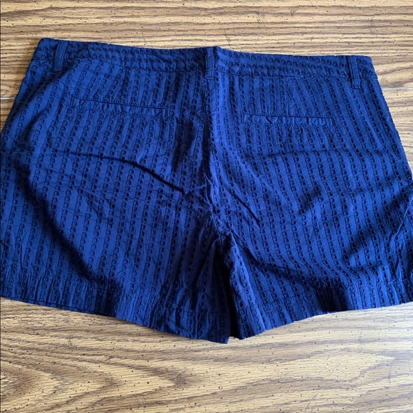 NWOT Merona Navy Blue Eyelet Shorts 14” - Picture 3 of 5